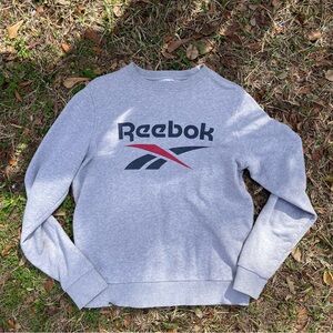 Reebok Men's Crewneck Gray Sweater